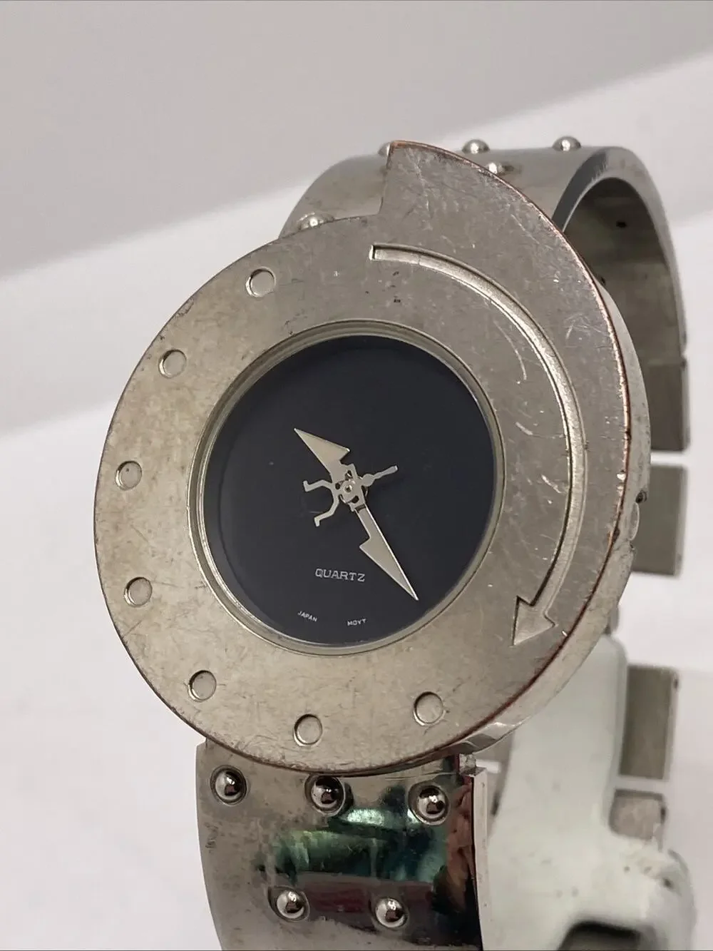 Hi Tek Alexander Steam Punk Silver Watch Works New Battery